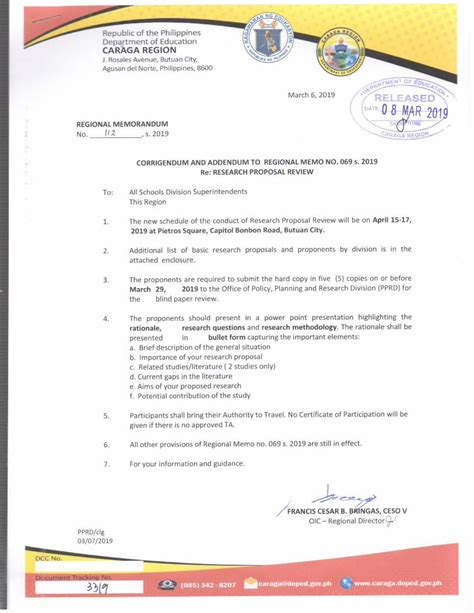 deped caraga memorandum|CARAGA – DepEd Memoranda .